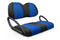 Quilted Neo-Sport Golf Cart Seat Covers - Quilted Diamond Black and Blue / Club Car Precedent / Tempo / Onward