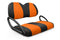 Quilted Neo-Sport Golf Cart Seat Covers - Quilted Diamond Black and Orange / Club Car Precedent / Tempo / Onward