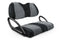 Velour Golf Cart Seat Covers - Velour Black and Charcoal / Club Car Precedent / Tempo / Onward