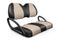 Quilted Leatherette Golf Cart Seat Covers - Quilted Diamond Black and Tan / Club Car Precedent / Tempo / Onward