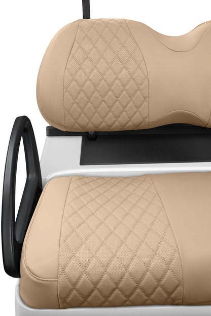 Quilted Diamond Tan and Tan