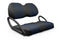 Quilted Leatherette Golf Cart Seat Covers - Quilted Diamond Black and Blue Diamond Stitching / Club Car Precedent / Tempo / Onward