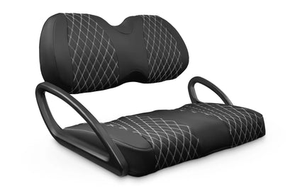 Quilted Diamond Black and White Diamond Stitching