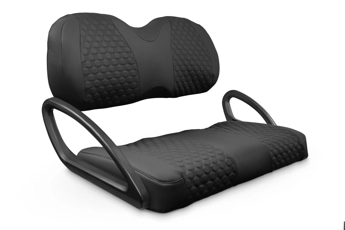 Quilted Hexagon Black and Black
