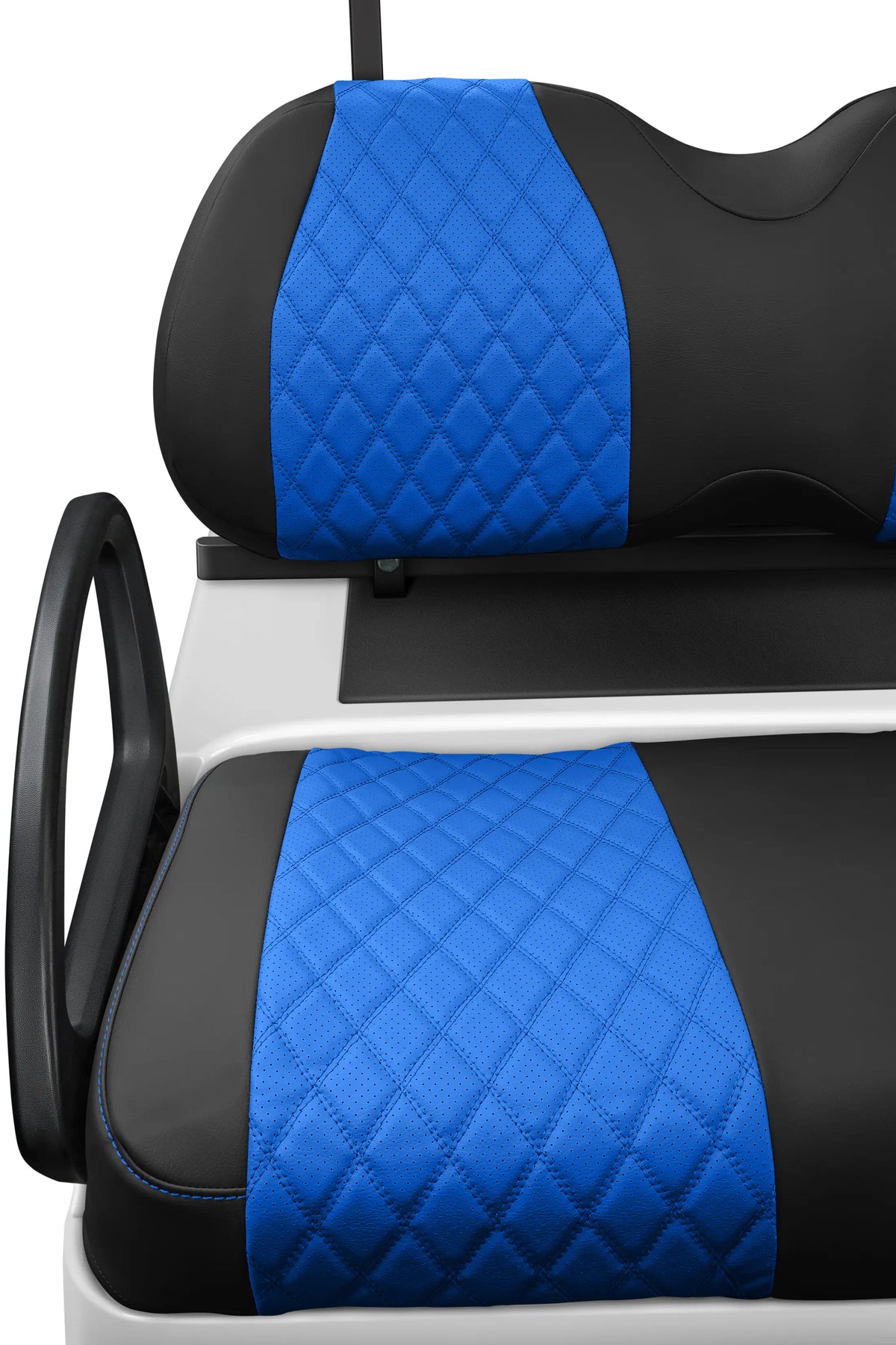 Quilted Diamond Black and Blue