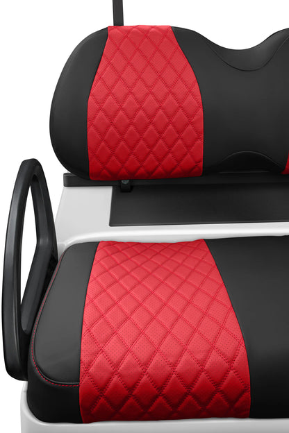 Quilted Diamond Black and Red