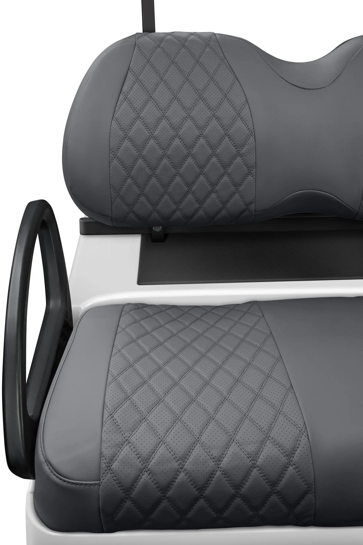 Quilted Diamond Charcoal and Charcoal