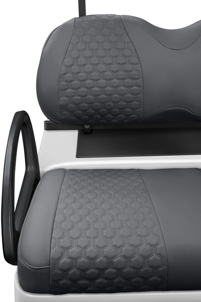 Quilted Hexagon Charcoal and Charcoal