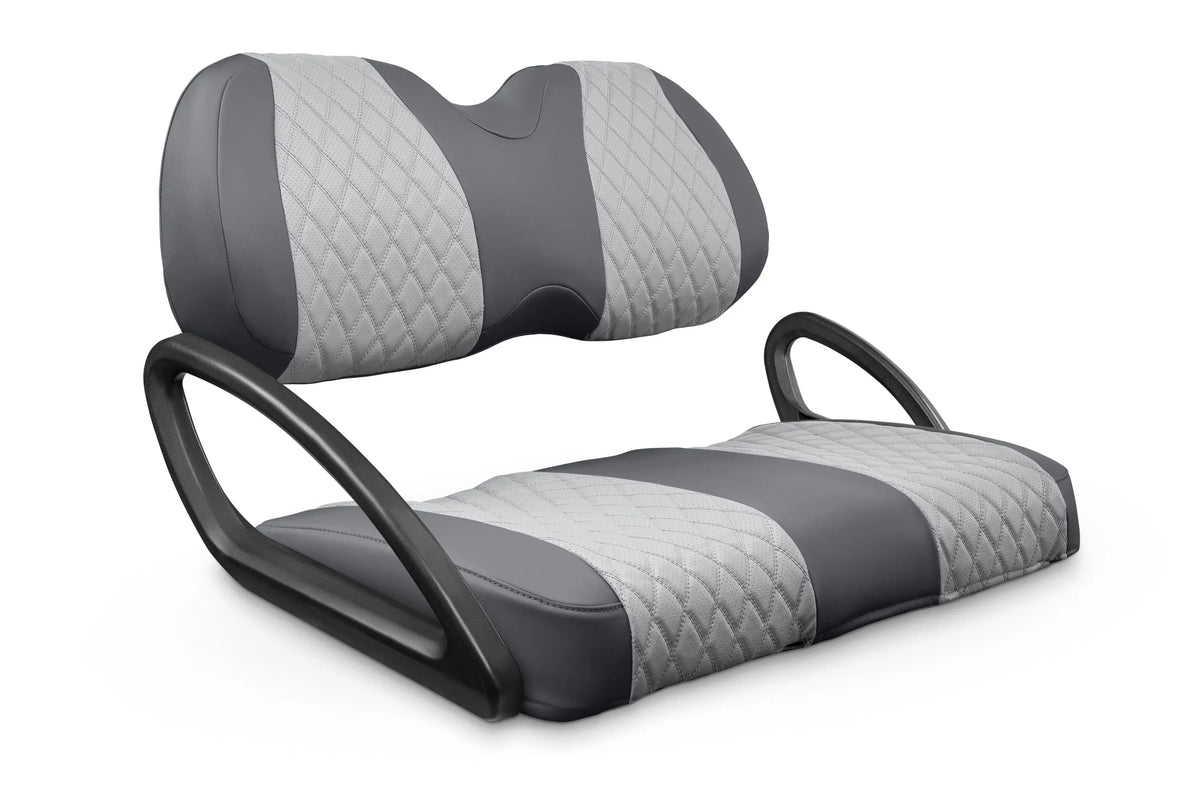 Quilted Diamond Charcoal and Silver