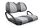 Quilted Leatherette Golf Cart Seat Covers - Quilted Diamond Charcoal and Silver / Club Car Precedent / Tempo / Onward