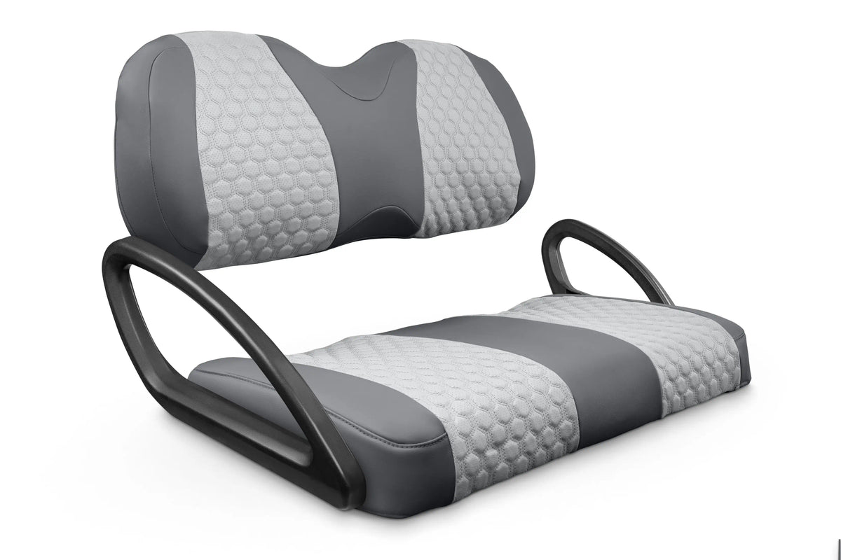 Quilted Hexagon Charcoal and Silver