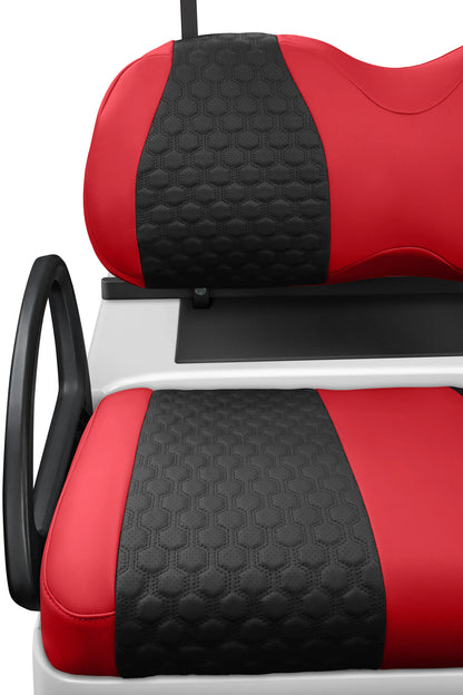 Quilted Hexagon Red and Black