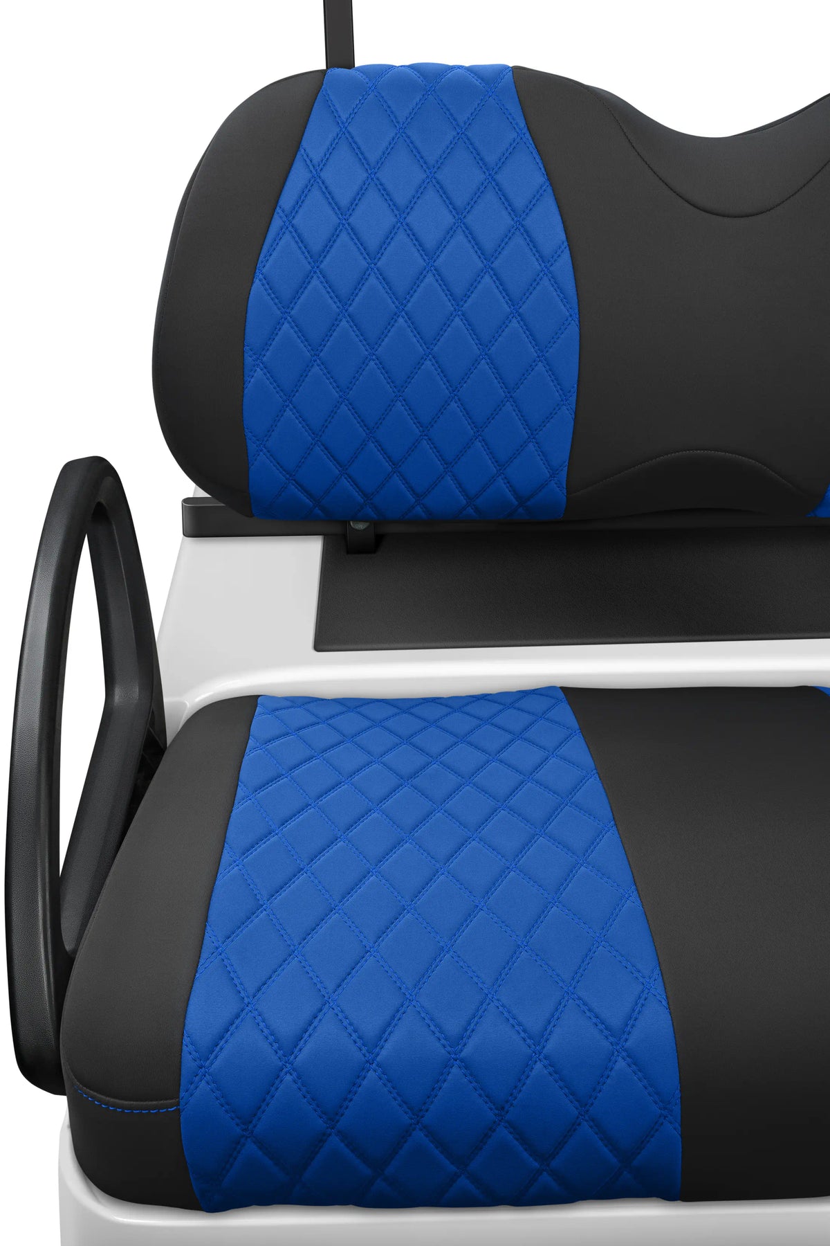 Quilted Diamond Black and Blue