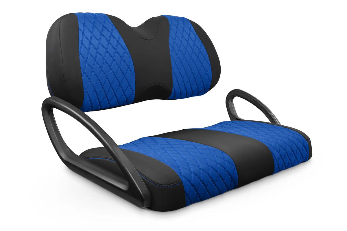 Quilted Diamond Black and Blue