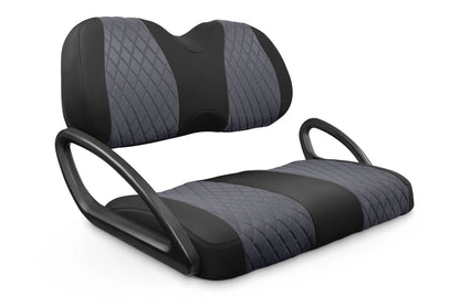 Quilted Diamond Black and Charcoal