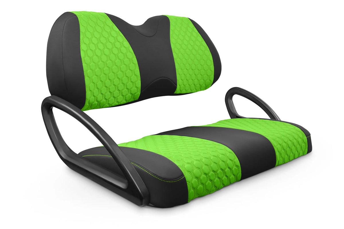 Quilted Hexagon Black and Lime Green