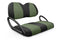 Quilted Neo-Sport Golf Cart Seat Covers - Quilted Diamond Black and Military Green / Club Car Precedent / Tempo / Onward