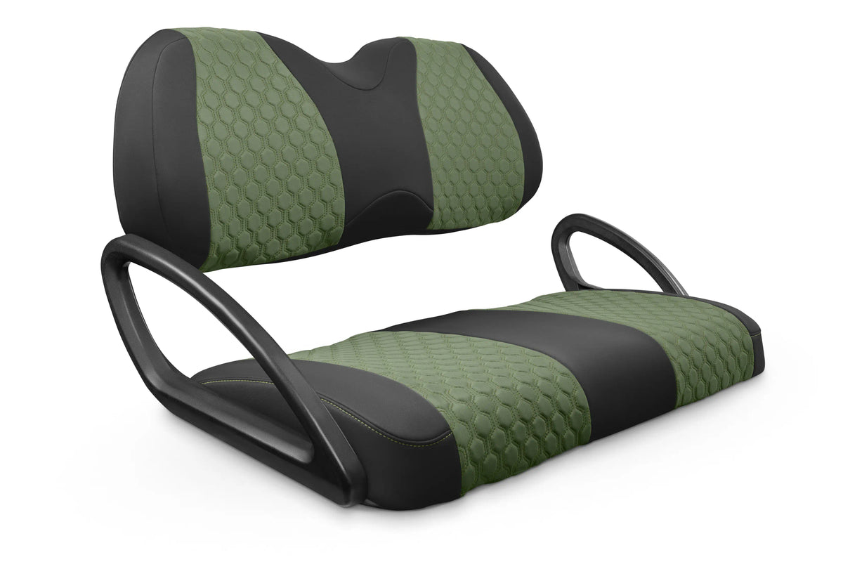 Quilted Hexagon Black and Green