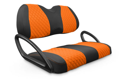 Quilted Hexagon Black and Orange