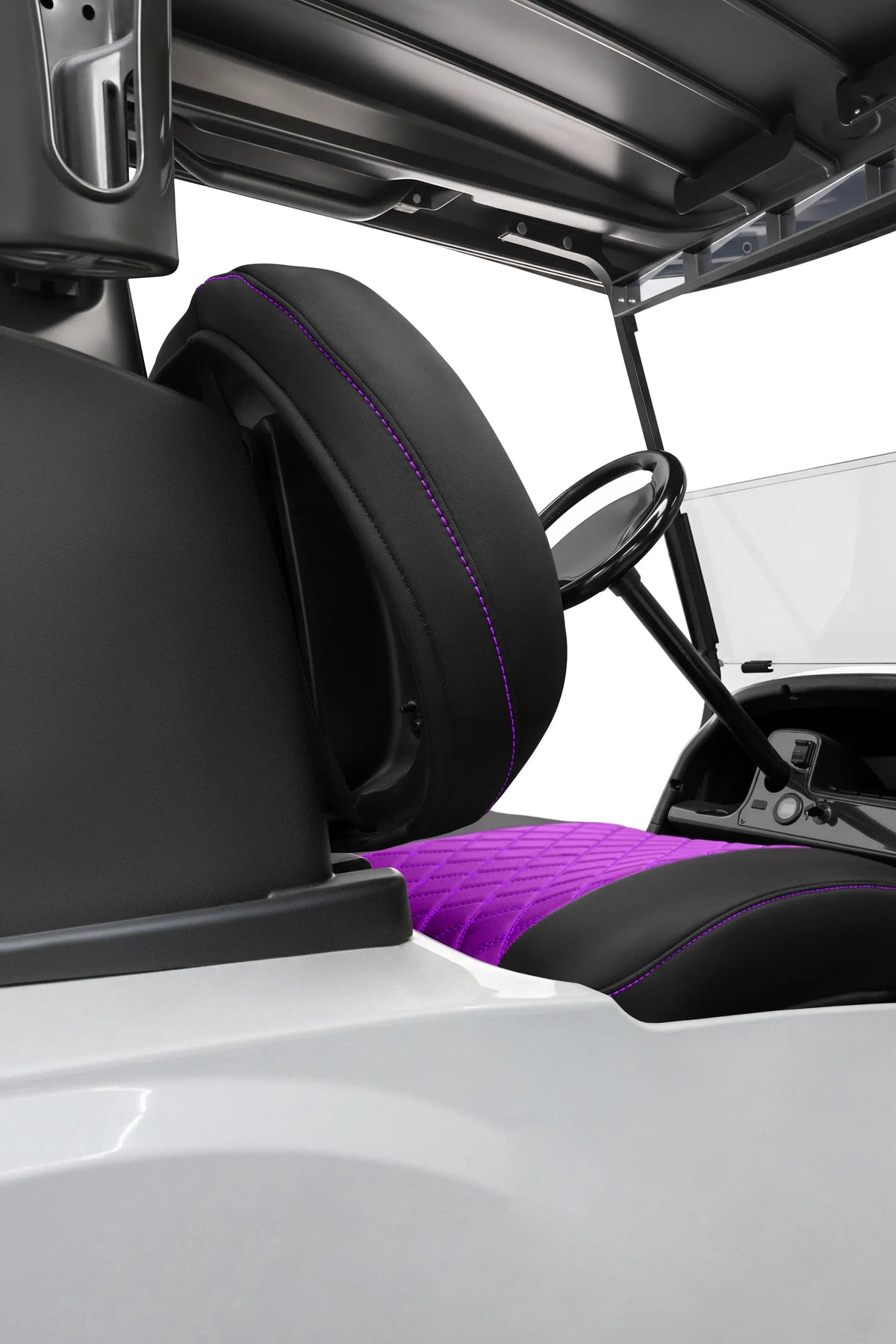 Quilted Diamond Black and Purple