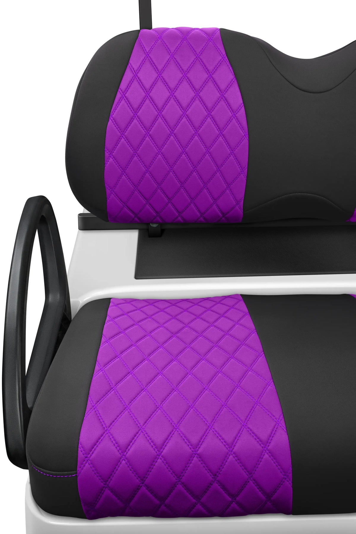 Quilted Diamond Black and Purple