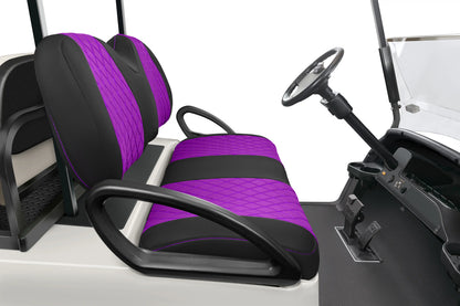Quilted Diamond Black and Purple