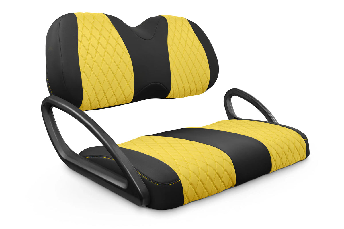 Quilted Diamond Black and Yellow