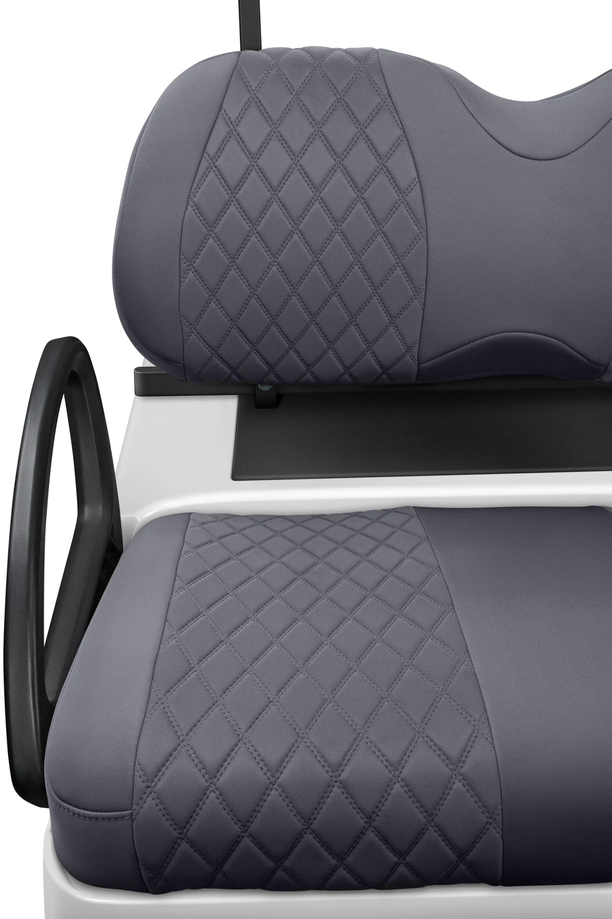 Quilted Diamond Charcoal and Charcoal