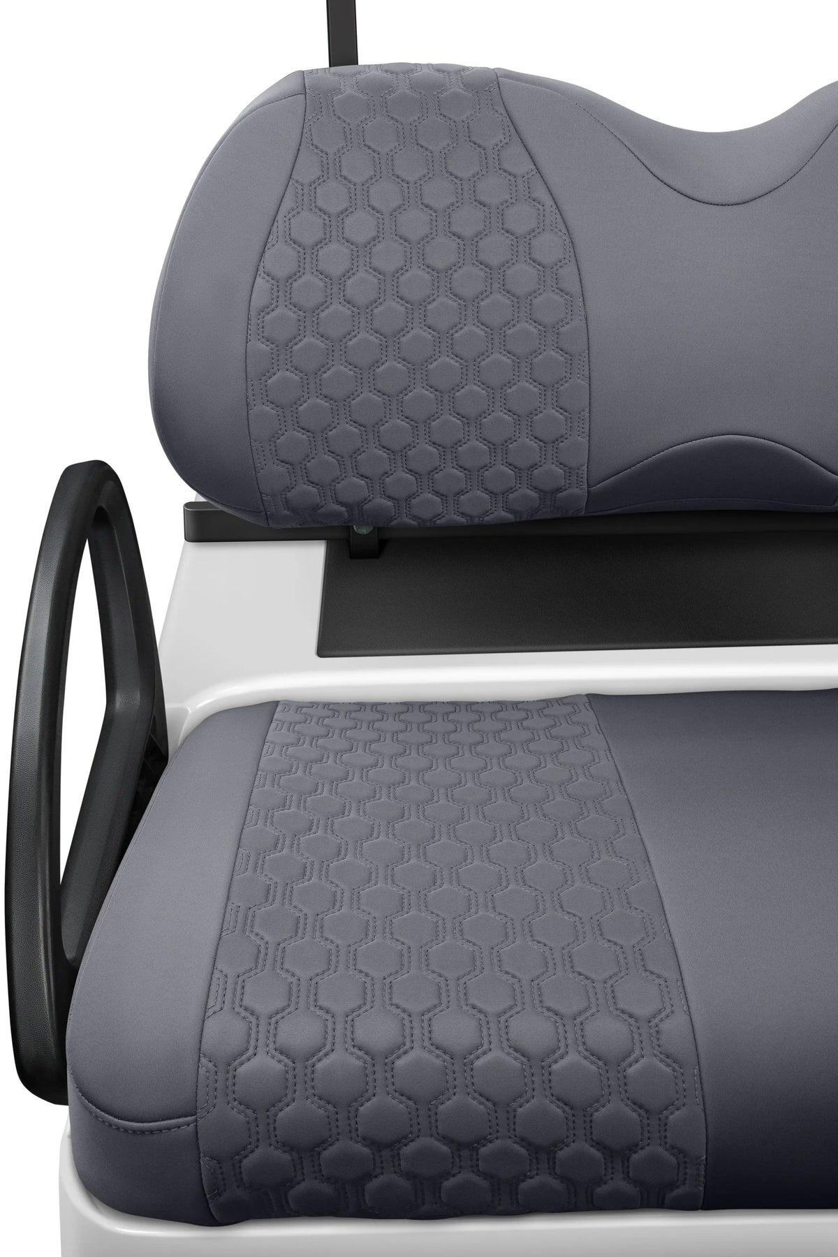 Quilted Hexagon Charcoal and Charcoal