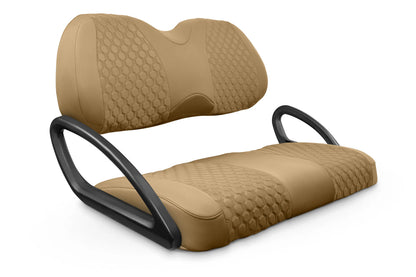 Quilted Hexagon Tan and Tan
