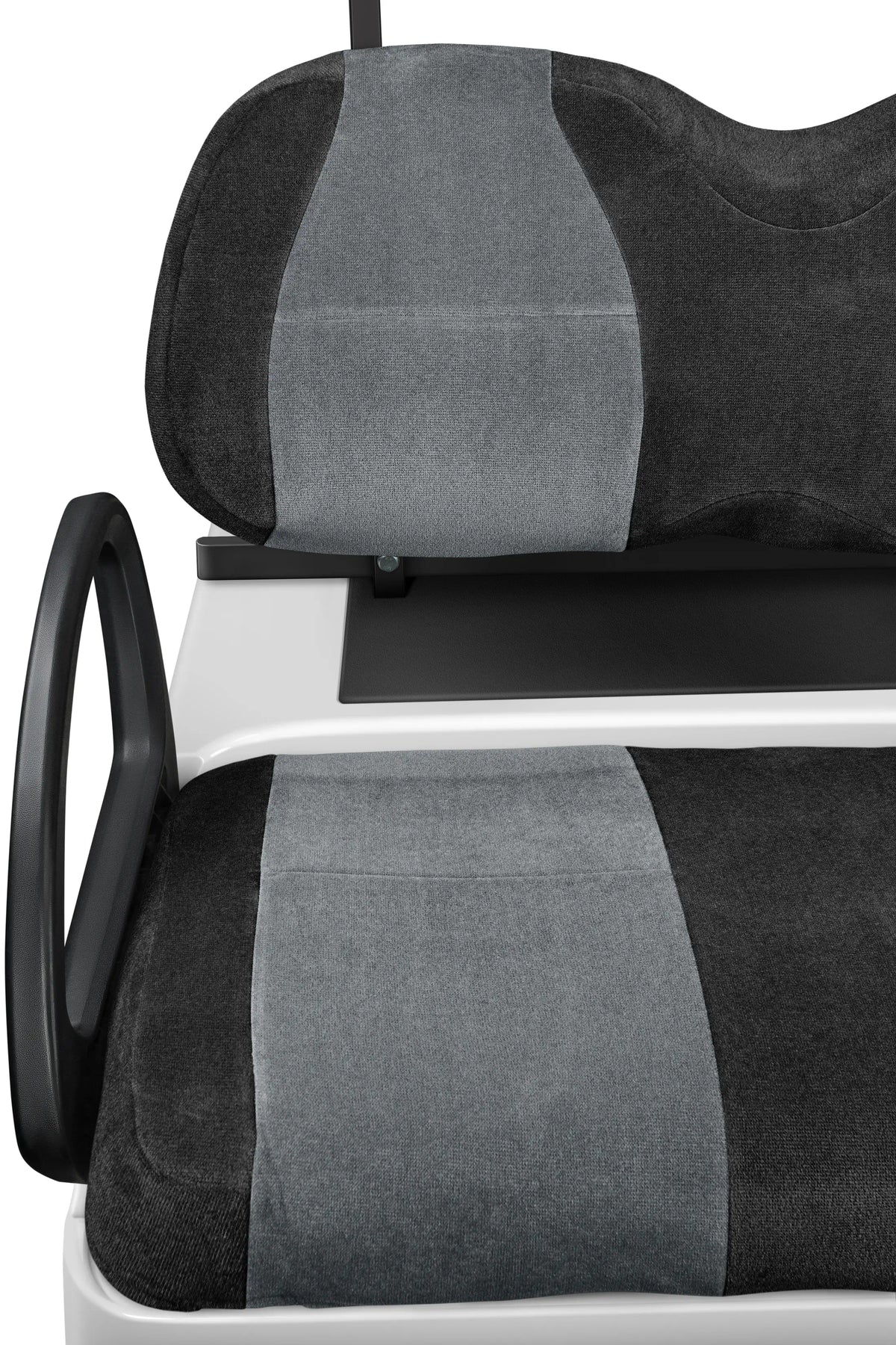 Velour Black and Charcoal