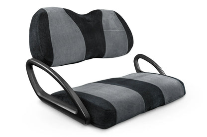 Velour Black and Charcoal
