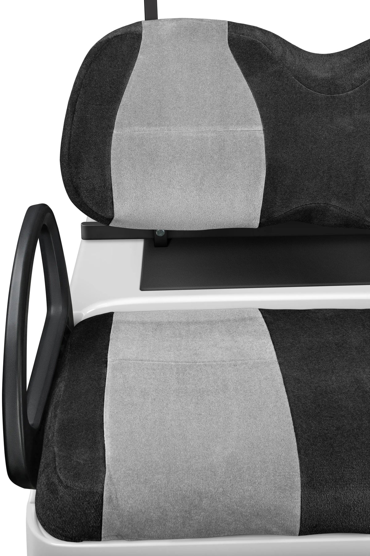 Velour Black and Silver
