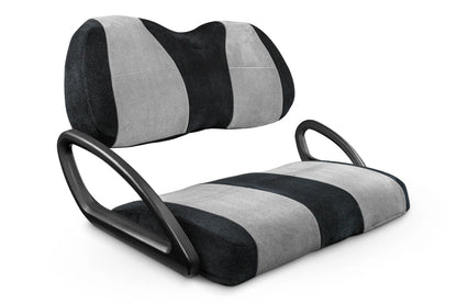 Velour Black and Silver