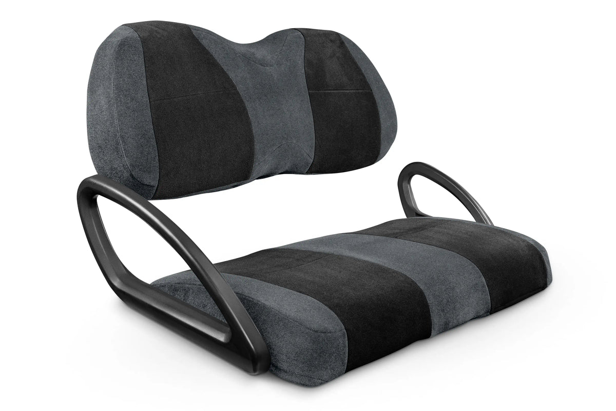 Velour Charcoal and Black