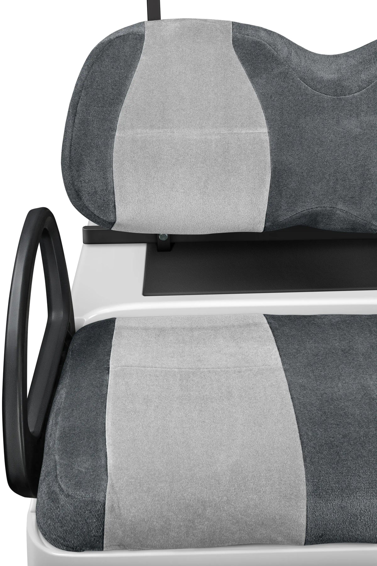 Velour Charcoal and Silver