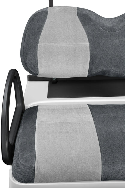 Velour Charcoal and Silver