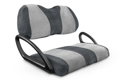Velour Charcoal and Silver