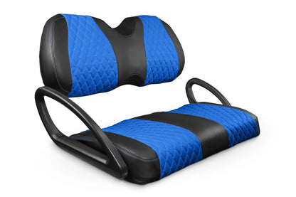 Quilted Diamond Black and Blue