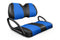 Quilted Leatherette Golf Cart Seat Covers - Quilted Diamond Black and Blue / Club Car Precedent / Tempo / Onward