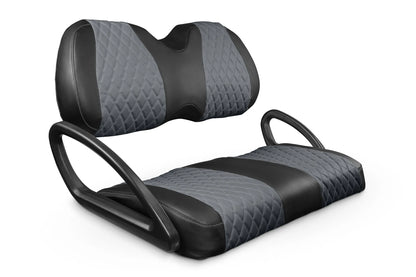 Quilted Diamond Black and Charcoal