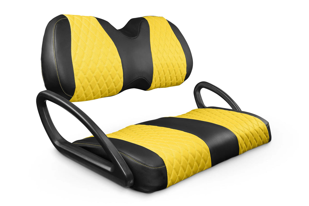 Quilted Diamond Black and Yellow