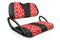 Neo-Hawaiian Golf Cart Seat Covers - Neo-Hawaiian Red / Club Car Precedent / Tempo / Onward